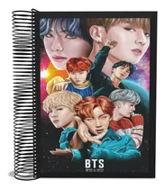 Caderno Escolar Bts 200 Fl Capa Dura 10 Matéria