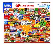 White Mountain Puzzles I Love Cheese, Rompecabezas De 1000