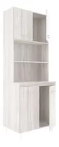 Aparador De Cocina Orlandi Kit Doble Blanco 700*1860 Color Abedul