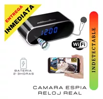 Camara Espía Wifi  Reloj Recargable Microfono Audio Video