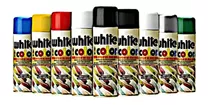 Tinta Spray 340 Ml Preto E Prata Com 6 Pçs 