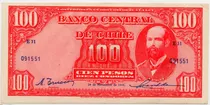 Billete De Chile 100 Pesos 24 De Noviembre De 1948 Xf+