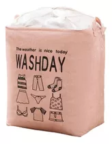 Cesto De Ropa Sucia Canasto Deco Washday C/ Bolsa