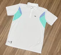 Camisa Polo Lacoste Sport Branca Dry Fit Premium 