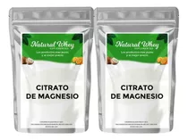 Natural Whey Citrato De Magnesio En Polvo 1 Kg Pack X2 