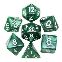 Conjunto De Dados Para Rpg E Jogos Com Sete Dados