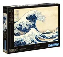 Quebra-cabeça Clementoni Museum Collection Hokusai  - La Grande Onda 39378 De 1000 Peças