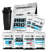 Combo Whey Protein +2 Pre Treino Creatina Gh Cafeína Bcaa