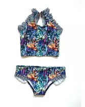 Conjunto Bikini Con Volados - Talle 6 Al 8