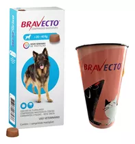 Bravecto Comprimido Cão Anti Pulga Carrapato 20a40kg 1000mg