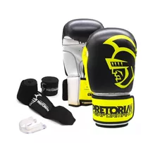 Kit Boxe Muay Thai Performance Luva Bandagem Bucal Pretorian