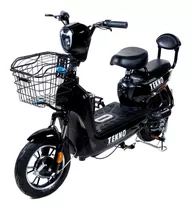 Scooter Moto Eléctrica Tekno Con Pedales - Negro