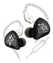 Audífonos In Ear Gamer Kz Zst X Con Micrófono Negro