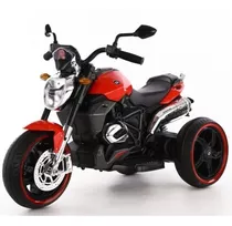 Moto A Batería 6v Con Luz Led Y Sonidos 30kg Trimoto Color Rojo
