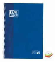 Caderno Espiral  Oxford European Book 5 Matérias Azul 