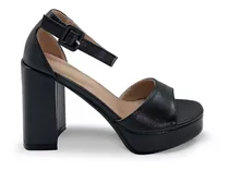 Sandalias Lady Stork Mujer Vestir Taco Plataforma Art Salem.