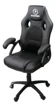 Silla Gamer Negra Checkpoint  Pvc Y Poliuretano Ajustable