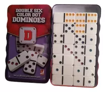 Juego De Domino, Estuche Metal, 28 Pzs 