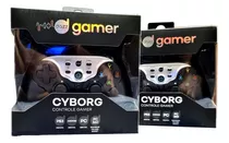 Kit 2 Controle Gamer Dazz Cyborg Para Jogos Pc, Ps3, Android