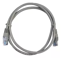 Cable De Red Armado Noga Patch Cord 1 Metro Rj45 Utp Cable Color Gris