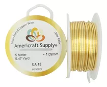 Alambre Para Bisuteria Americraft Supply Calibre 18 - 5mts