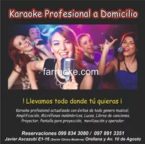 Alquiler De Karaoke Profesional Con Proyector A Domicilio