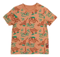 Polera Earth Ladrillo Bebé Niño Ficcus