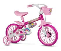 Bicicleta Infantil Nathor Flower Aro 12 Com Rodinhas