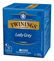 Te Twinings Lady Grey Caja X 10 Saquitos 20g Infusiones