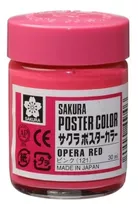 Tempera Profesional Sakura Poster Color 30ml-varios Colores Color Rojo Opera