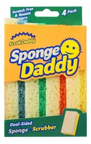 Scrub Daddy Modelo Sponge Daddy Fibra+esponja 1 Paquete De 4
