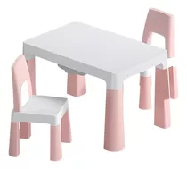 Set De Mesa Y 2 Sillas Para Niños Infantil Cajones Incluidos