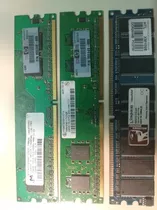 Memorias Ddr 256mb Hp Y Kingston, Precio Por Las 3, Castelar