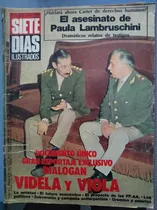 Revista Siete Dias.año 1978. Videla Y Viola Dialogan.