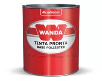 Tinta Automotiva Poliester Wanda 900ml Polies Prata Light Me