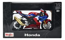 Motocicleta Honda Cbr 1000r Fireblade Sp Escala 1:12 Maisto Color Rojo/azul