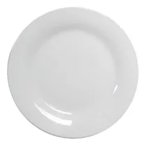 Plato Llano Blanco 23 Cms. Yb123