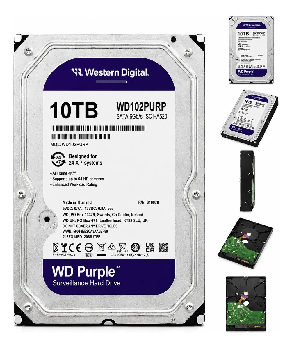 Hd Western Digital Purple 10tb | Mercado Livre