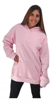 Buzo De Mujer Hoodie Con Capucha Frizado Canguro Algodon