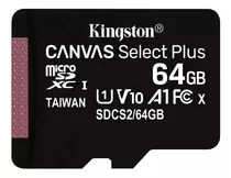 Tarjeta De Memoria Kingston Sdcs2sp  Canvas Select Plus 64gb