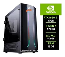 Computador Ryzen 5 5600x Rtx 1660s M.2 120gb Hd 1tb 16gb Ram