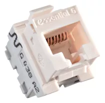 Conector Fêmea Rj45 Keystone Nexans Essential-6 Cat6 Bege