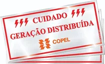 Placa Cuidado - Geração Distribuída Padrão Copel 10x21