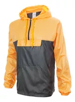 Campera Rompeviento Anorak Impermeable Bolsillo Frontal 