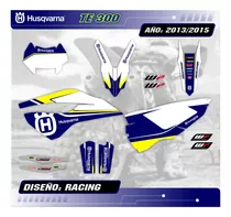 Kit Calcos Gráfica Husqvarna Te 250/300/350 - 2013/2015