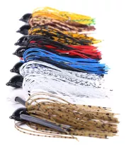 5 Football Jigs Matones Para Pesca Lobinera Y De Robalo! Color Mixto