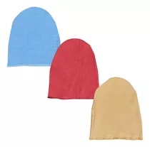 Pack X3 Gorro Liso Unisex Urbano Invierno 