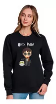 Poleron Cuello Redondo Harry Potter  Lechuza Magica Estampado  Unisex