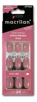 Unhas Postiças Autocolantes Macrilan - Cores Diversas Cor Nude Amendoado