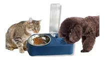 Dispensador Plato Bebedero Agua Comida Perros Gatos Mascotas